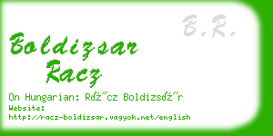 boldizsar racz business card